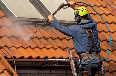 Démoussage et hydrofuge de toiture à Gibles